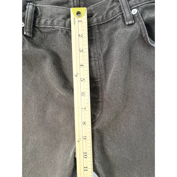Levi 501 Jeans Brown Mens 36x30 Button Fly Wide Leg Boot Cut Denim Western - Picture 6 of 9